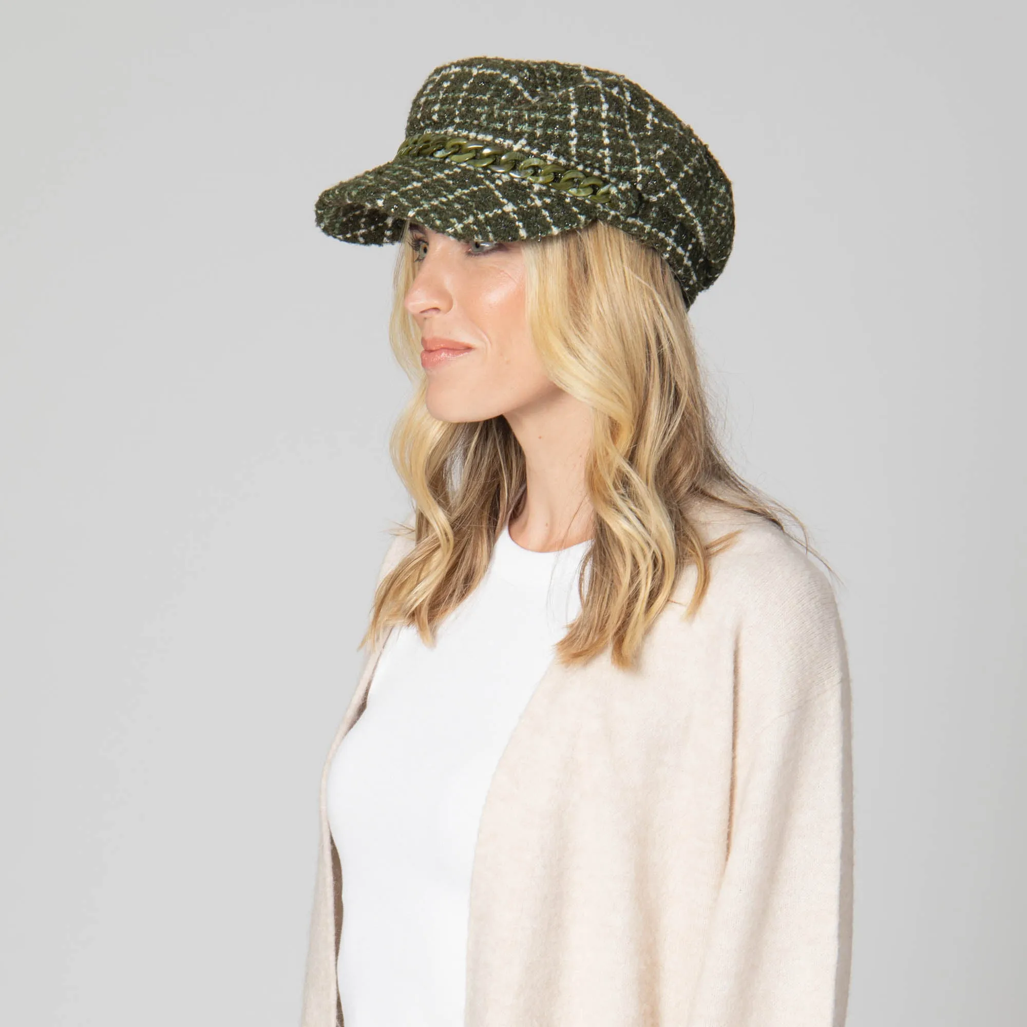 Emmy Lou - Cut & Sew Tweed Cabbie Hat