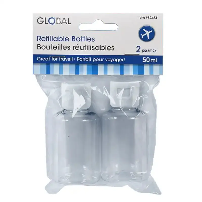 Flip-Top Travel Bottle 2pk