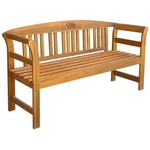 Garden Bench 61.8" Solid Acacia Wood