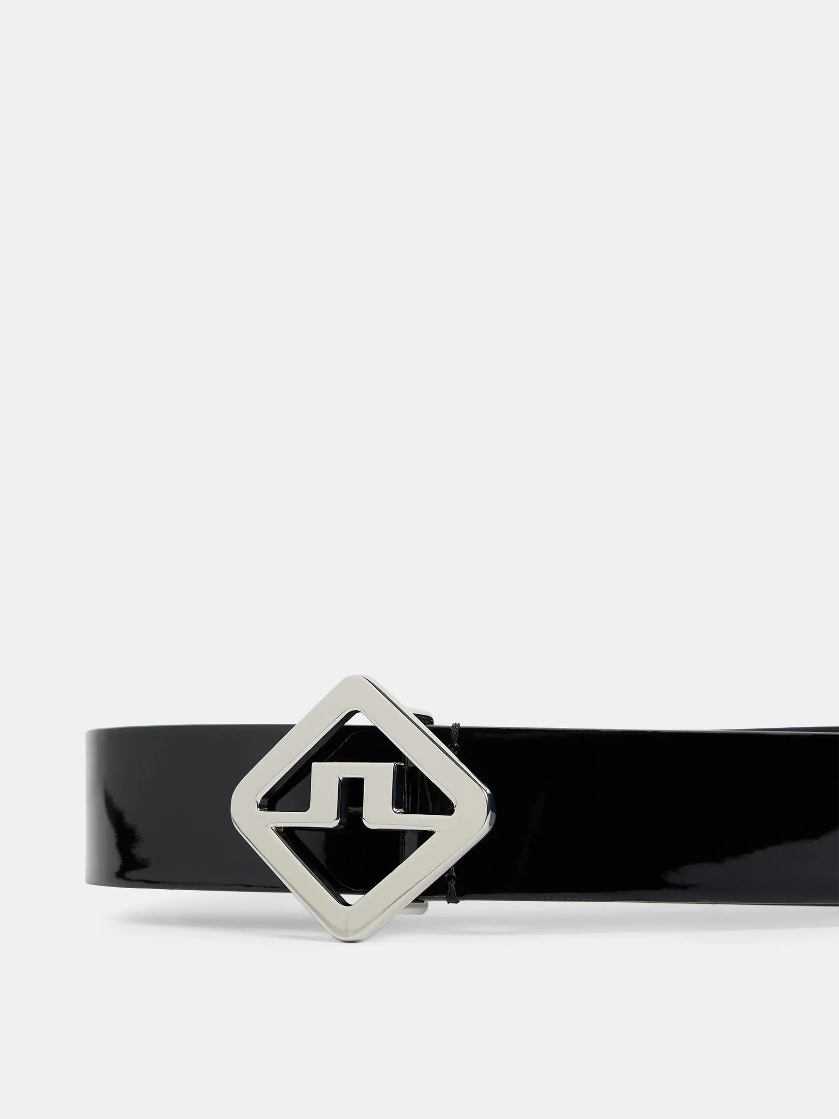 Gary High Shine Leather Belt / Black