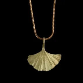 Ginkgo Pendant - Single Leaf