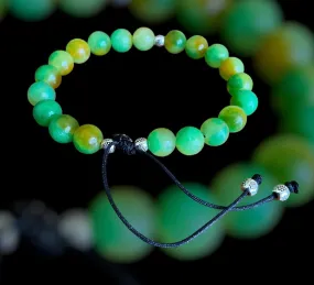 Green Chalcedony Adjustable Bracelet