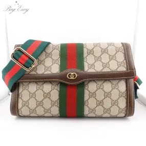 GUCCI Medium Ophidia Clutch with Strap