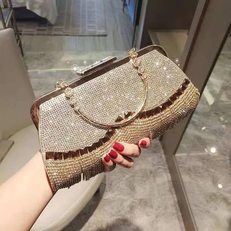 Hand Bag for Wedding Party Banquet Bag Diamond Clutch Bag Ladies Luxury Party Evening Bag Fashion Wedding Bridal Dress Bag