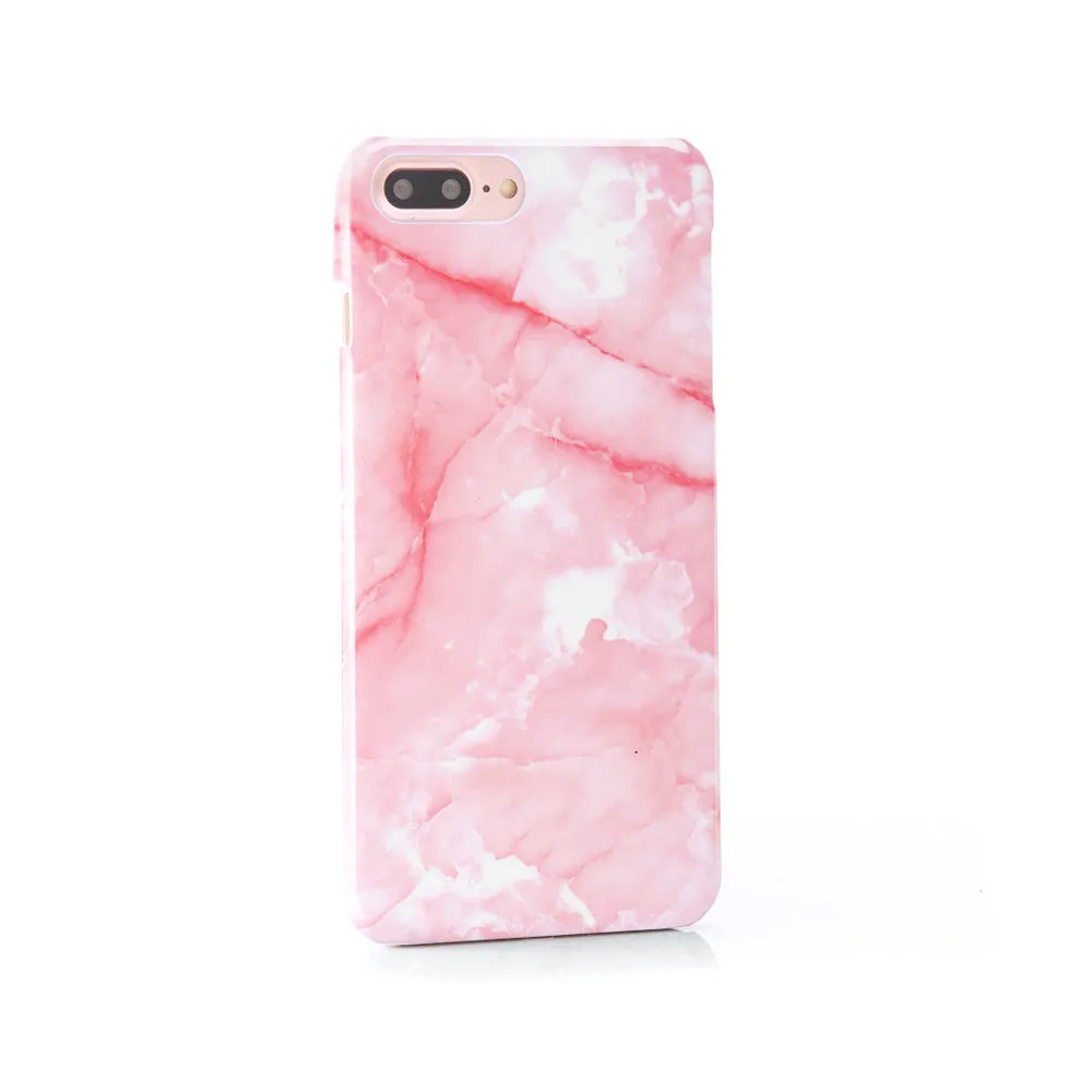 iPhone Case - Bright Pink Marble