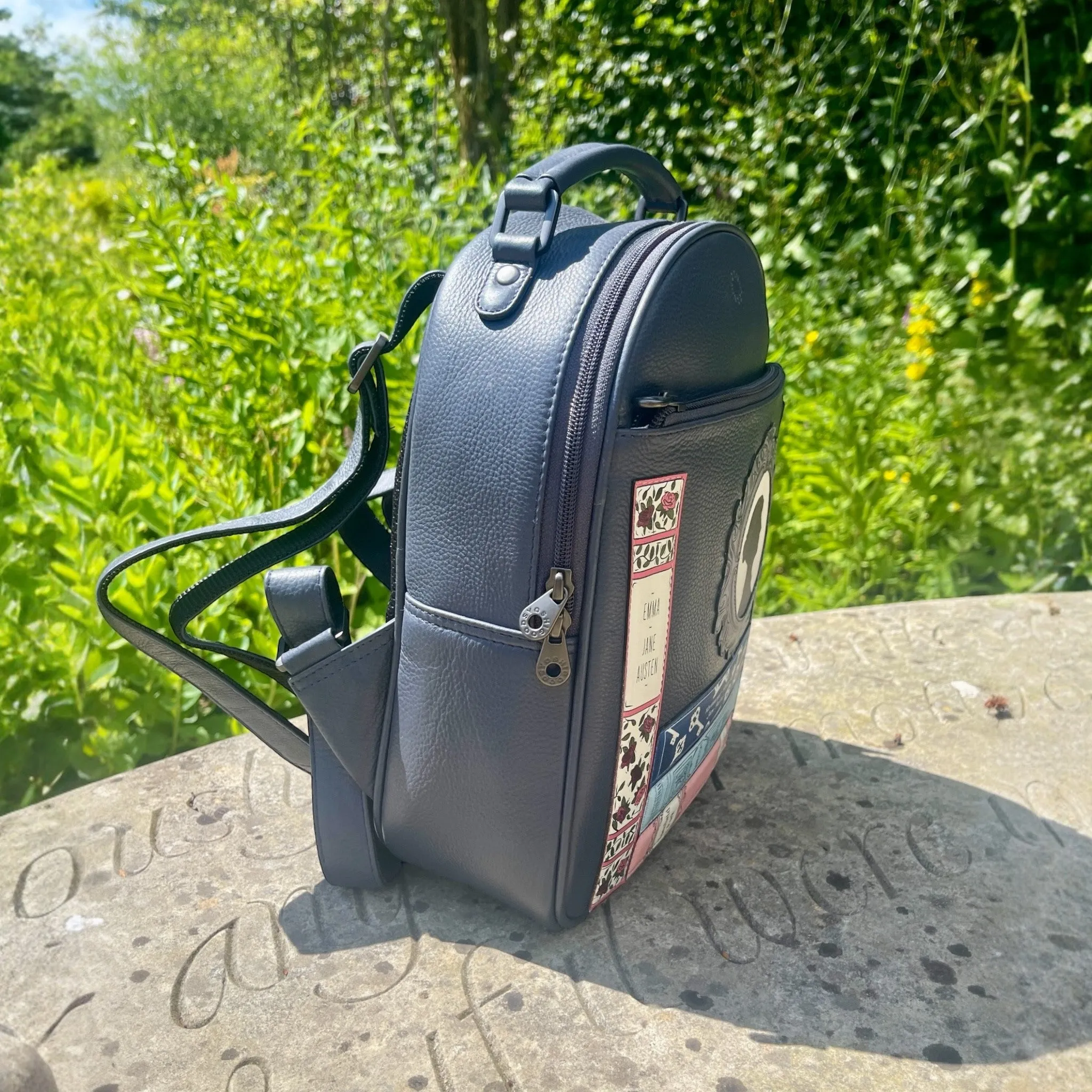 Jane Austen Bookworm Leather Backpack