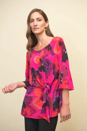 Joseph Ribkoff Bright and Bold, Tie Front Top