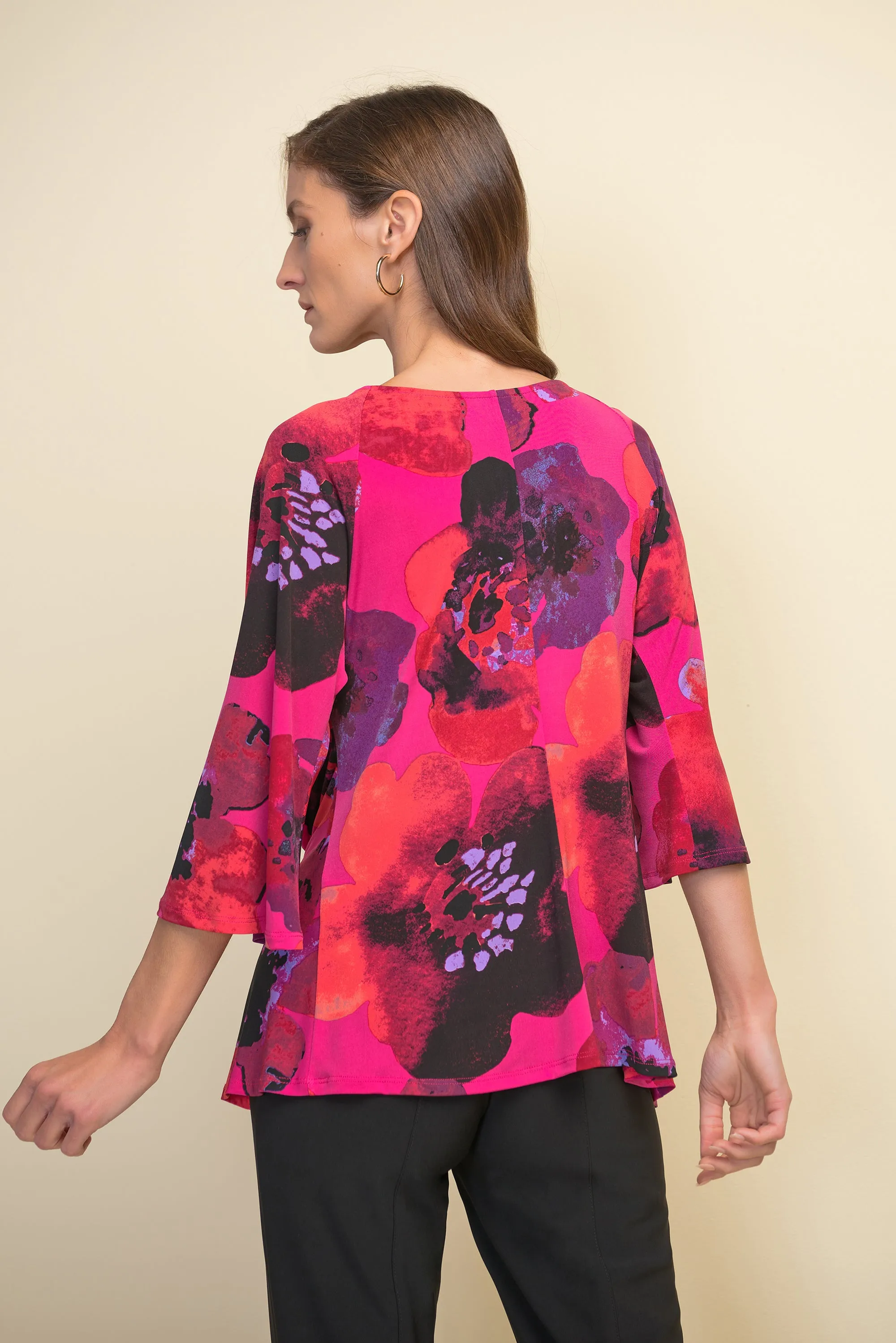 Joseph Ribkoff Bright and Bold, Tie Front Top