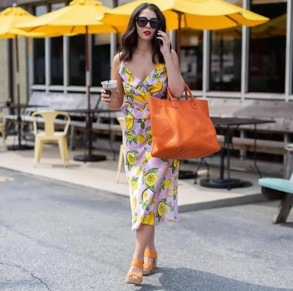 Large Leather Tote Bag, Cowhide Leather Bag, Must-have Lady Fashion Bag, Grain Leather Weekend Bag Orange, Personalized Gifts