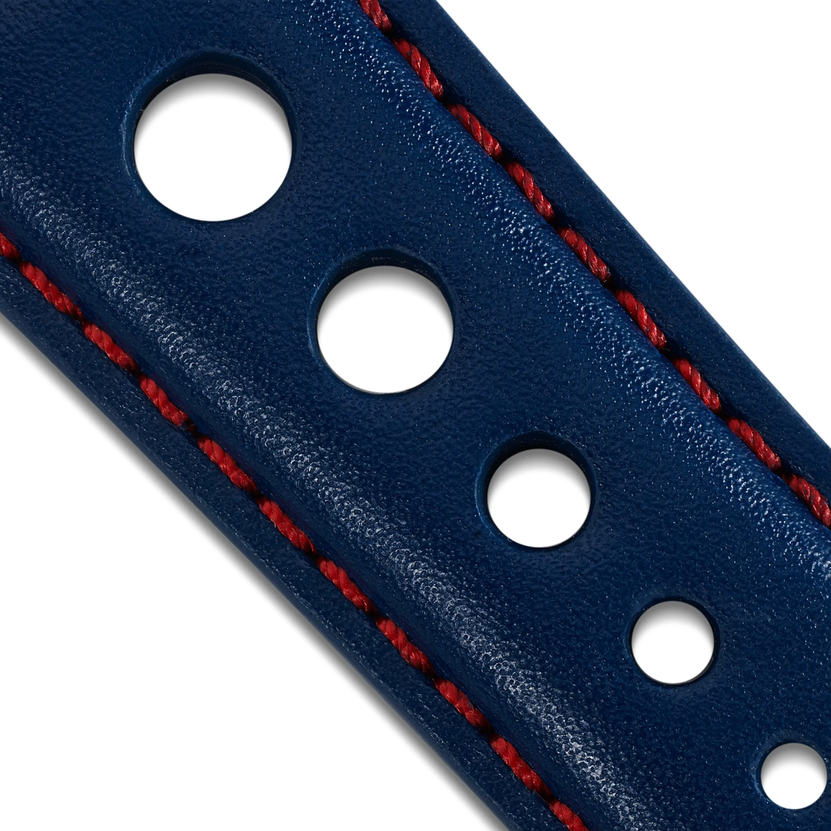 Leather Strap - Blue/Red - Bremont Jaguar