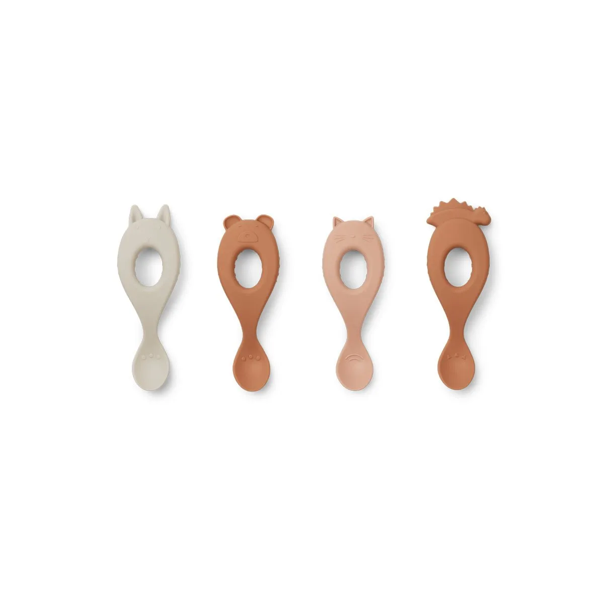 Liewood Silicone Spoon 4 Pack - Rose Mix