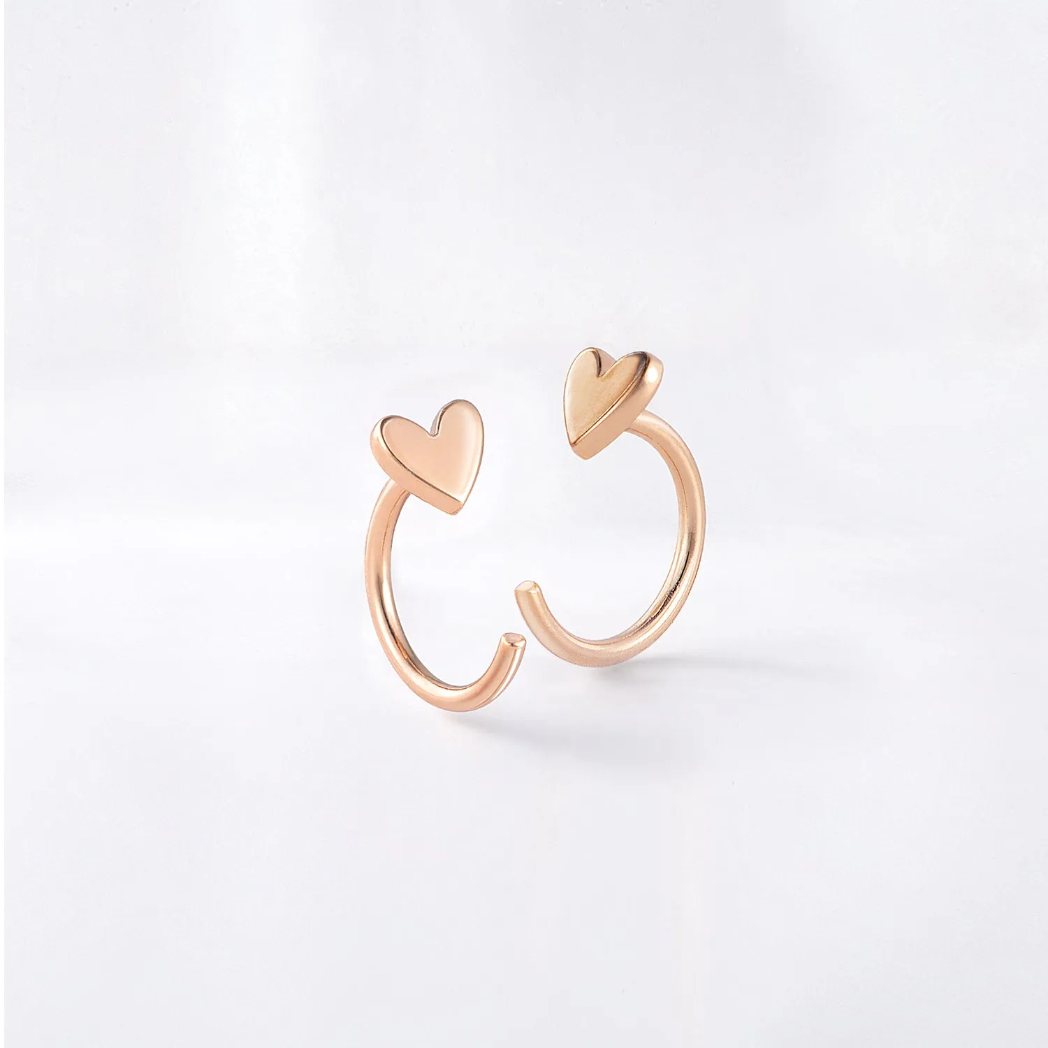 Little Heart Huggie Earrings