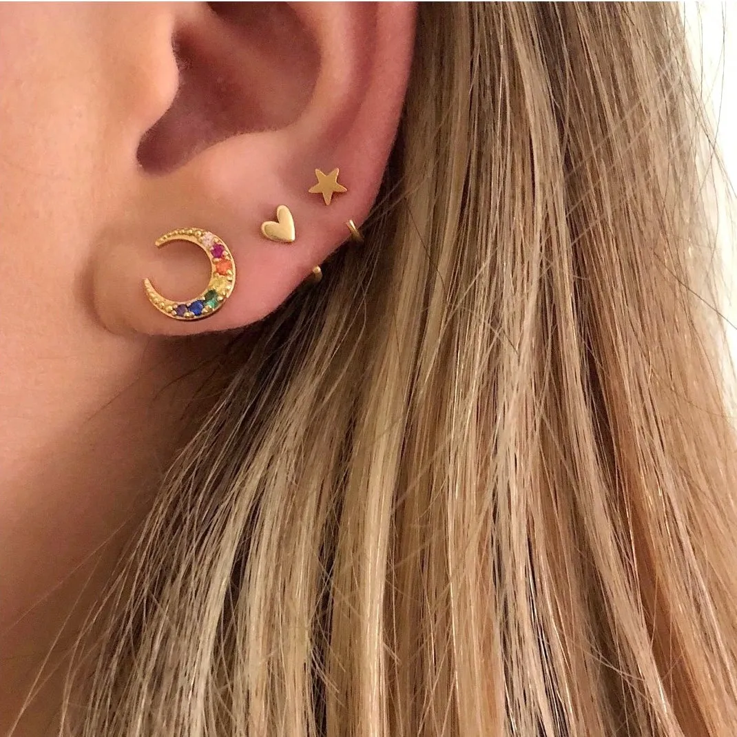 Little Star Huggie Earrings