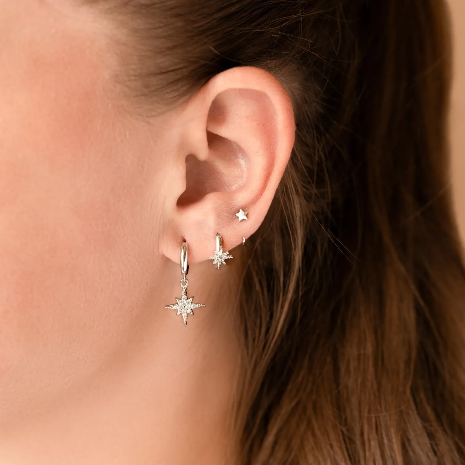 Little Star Huggie Earrings