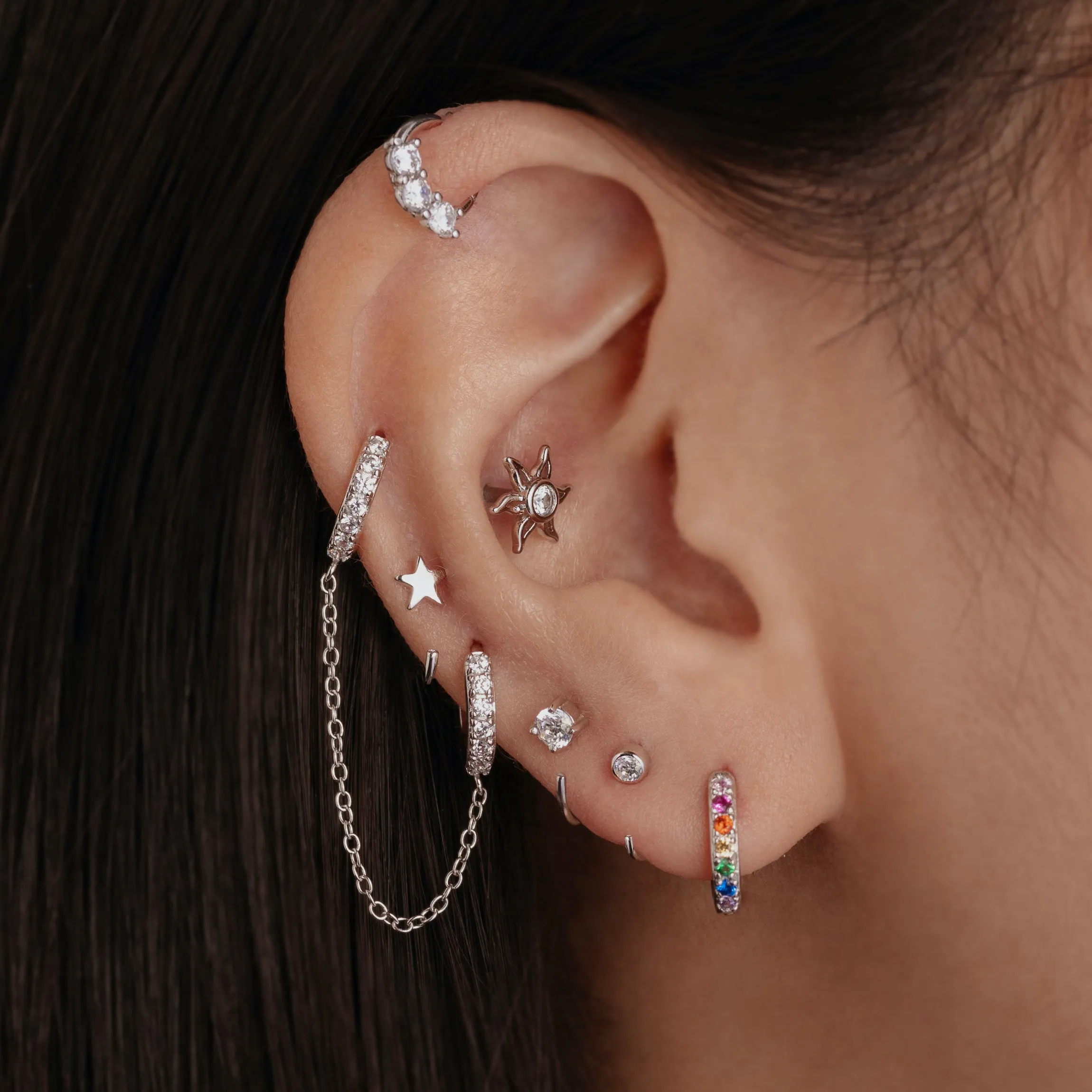 Little Star Huggie Earrings