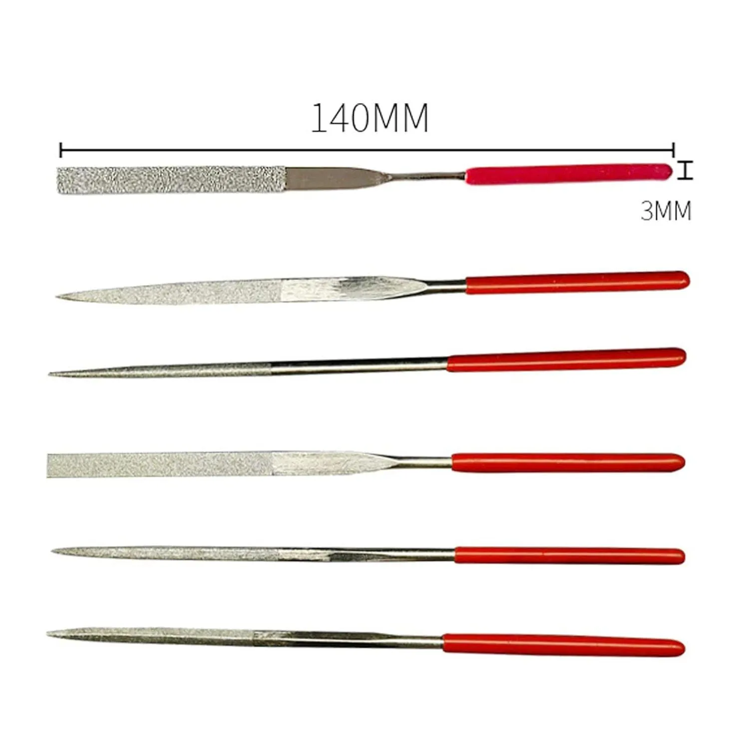 MAF 5NFS 14cm Needle File Set for Metal, Glass, Stone, Jewelry, Art and Craft Work Tool Set