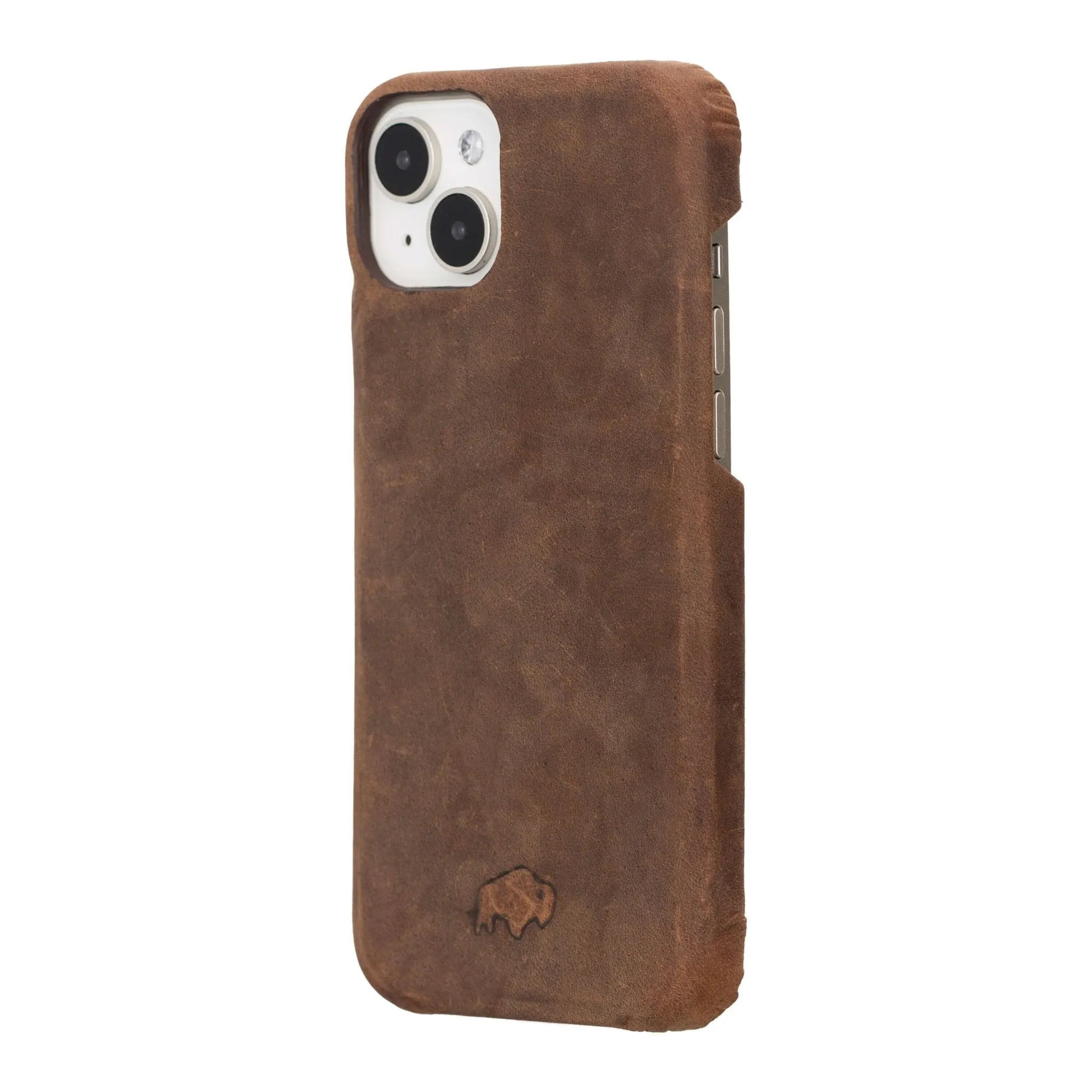 Mason iPhone 15 Plus Case, Distressed Coffee