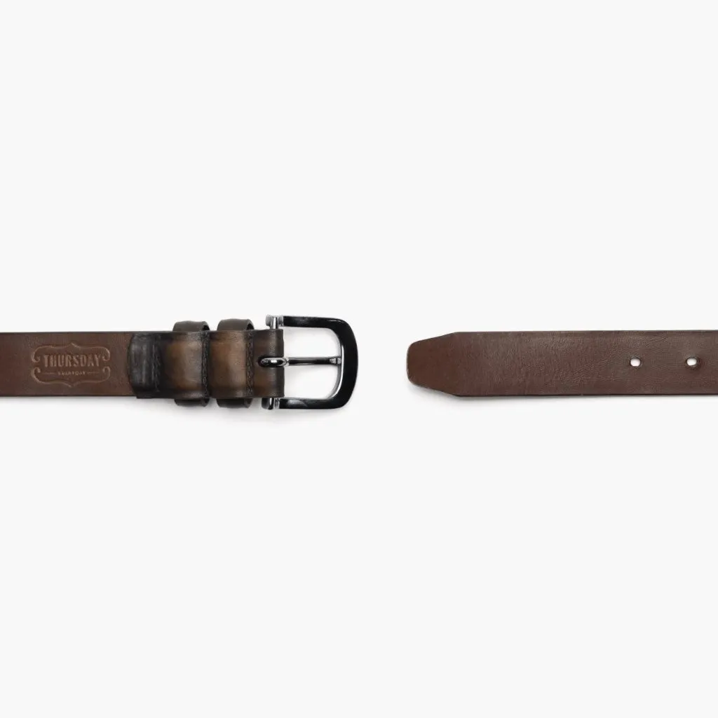 Men's Refined Leather Belt | Black Coffee