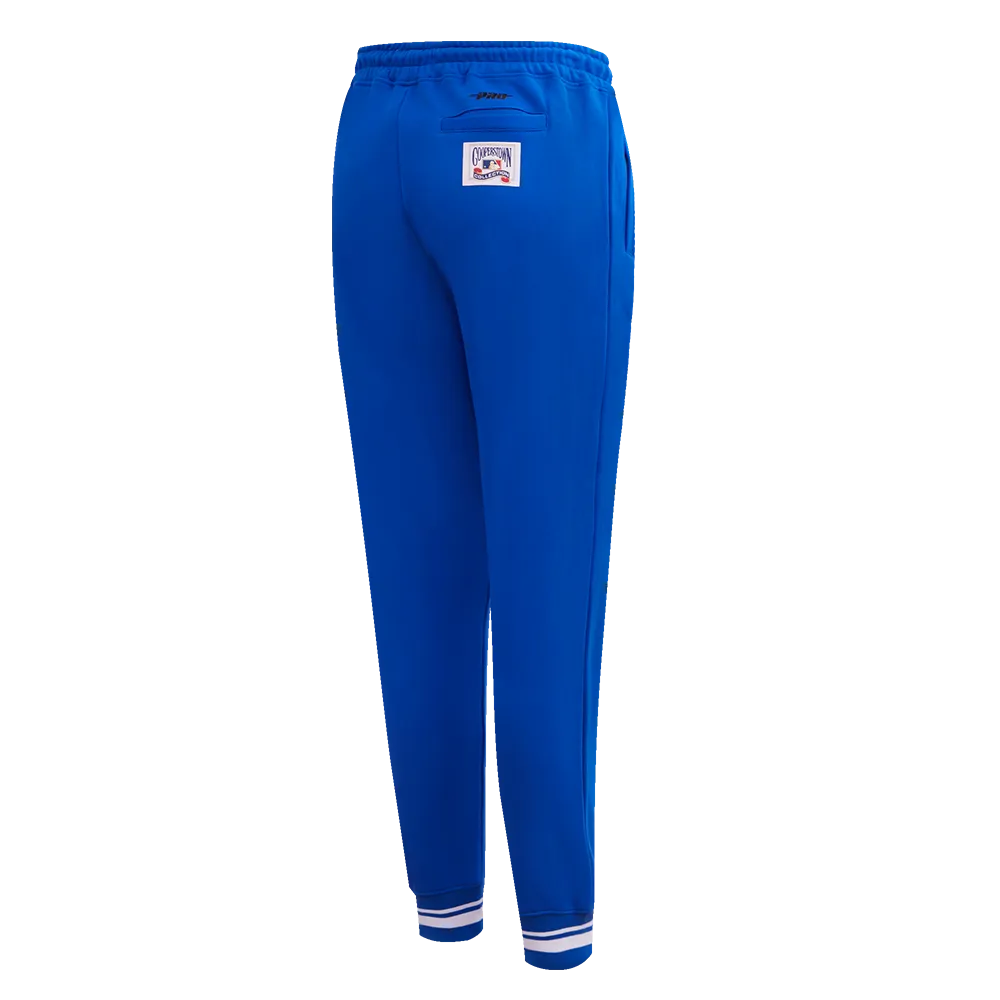 MLB ATLANTA BRAVES RETRO CLASSIC WOMEN'S RIB SWEATPANT (ROYAL BLUE/RED)