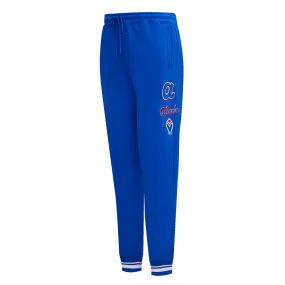 MLB ATLANTA BRAVES RETRO CLASSIC WOMEN'S RIB SWEATPANT (ROYAL BLUE/RED)