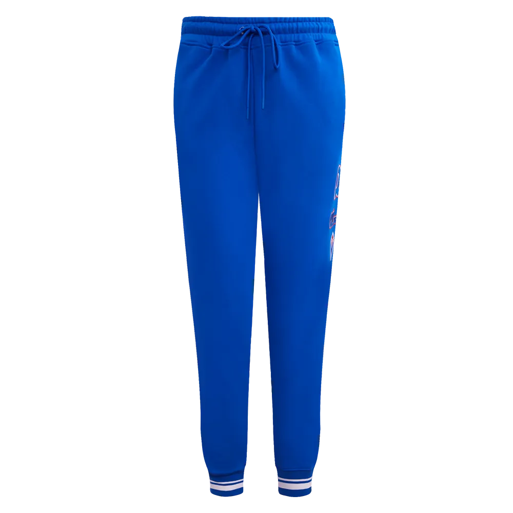 MLB ATLANTA BRAVES RETRO CLASSIC WOMEN'S RIB SWEATPANT (ROYAL BLUE/RED)