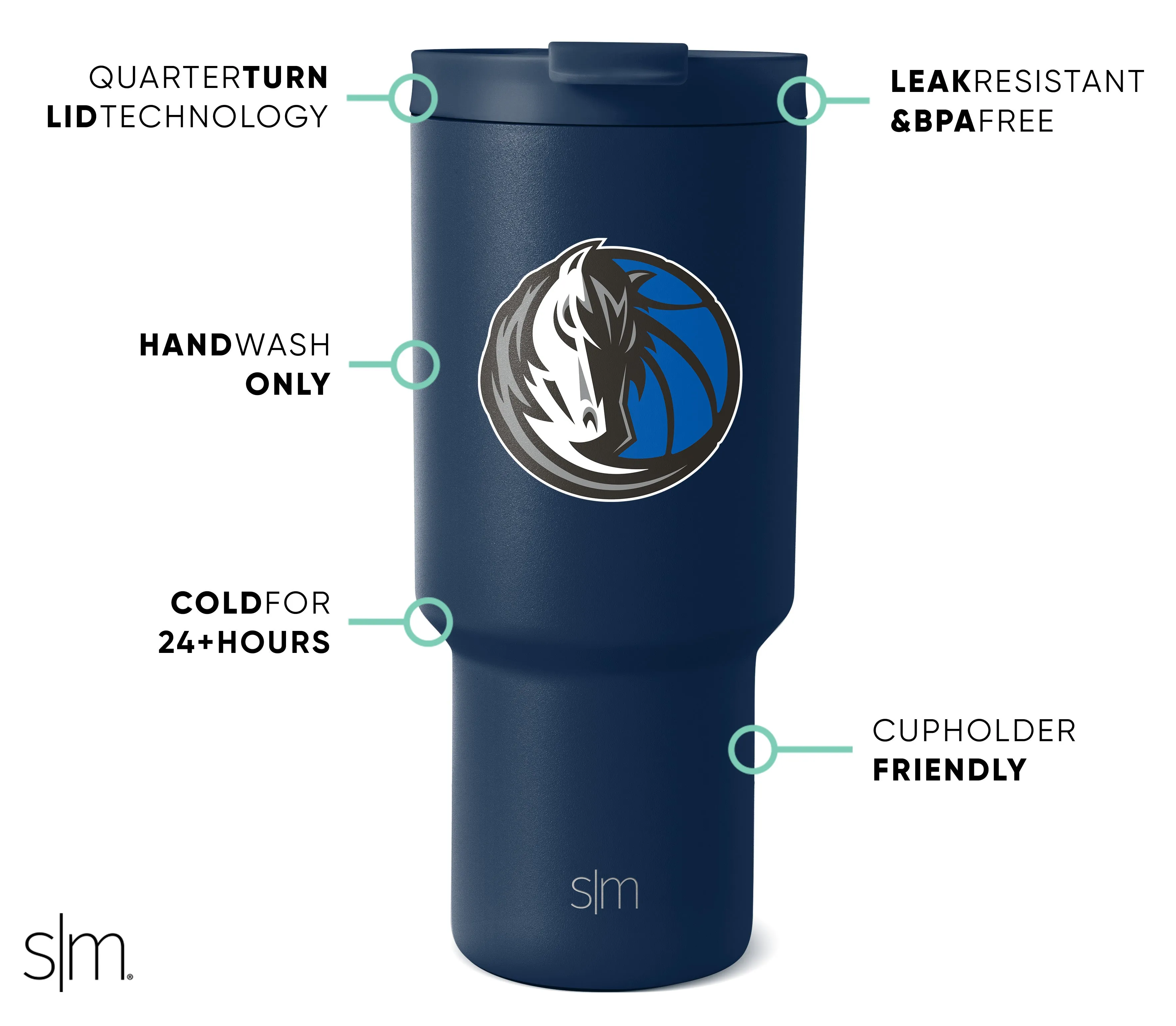 NBA Trek Tumbler with Flip Lid