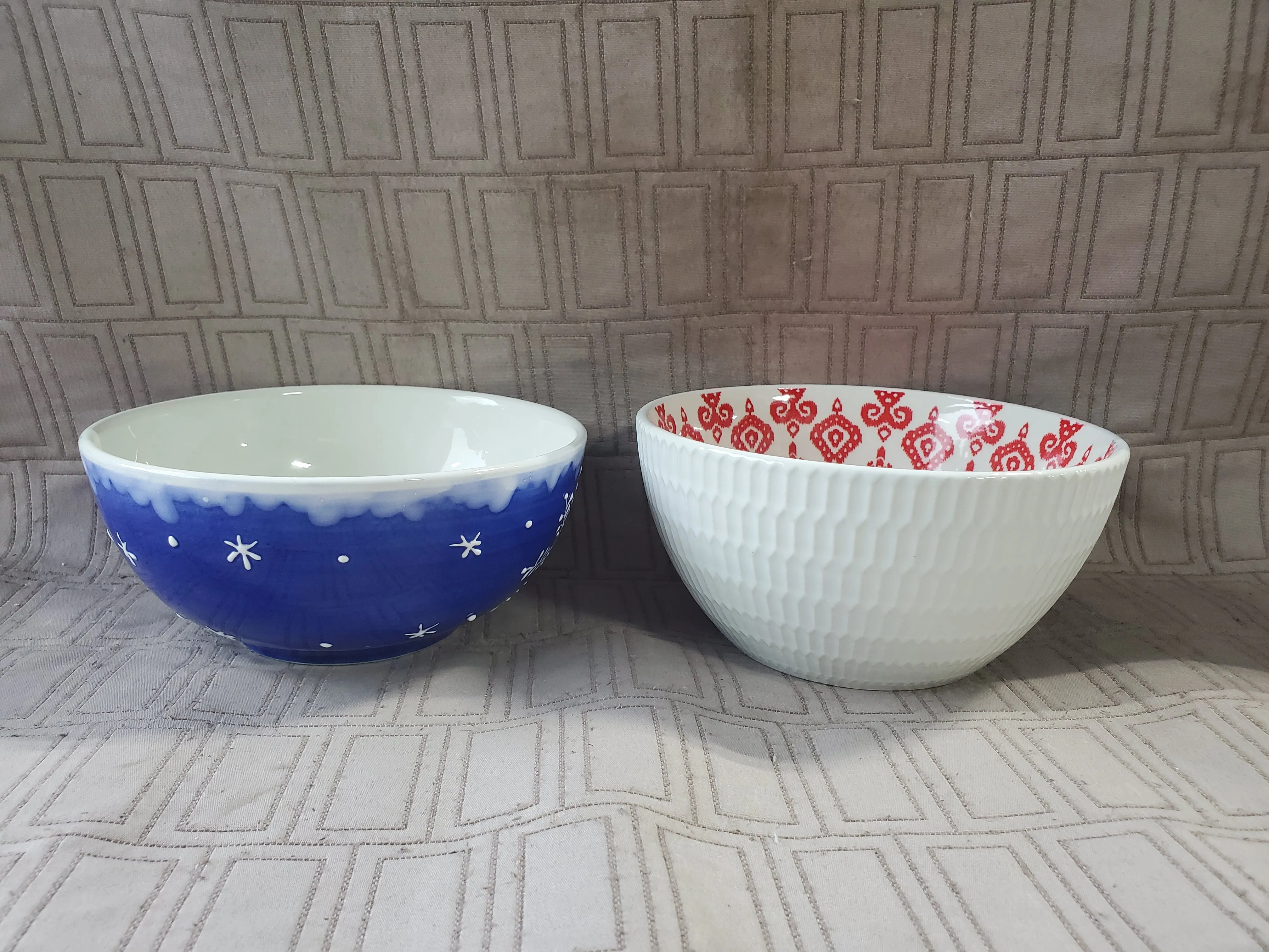 Pair of Holiday Soup Bowls