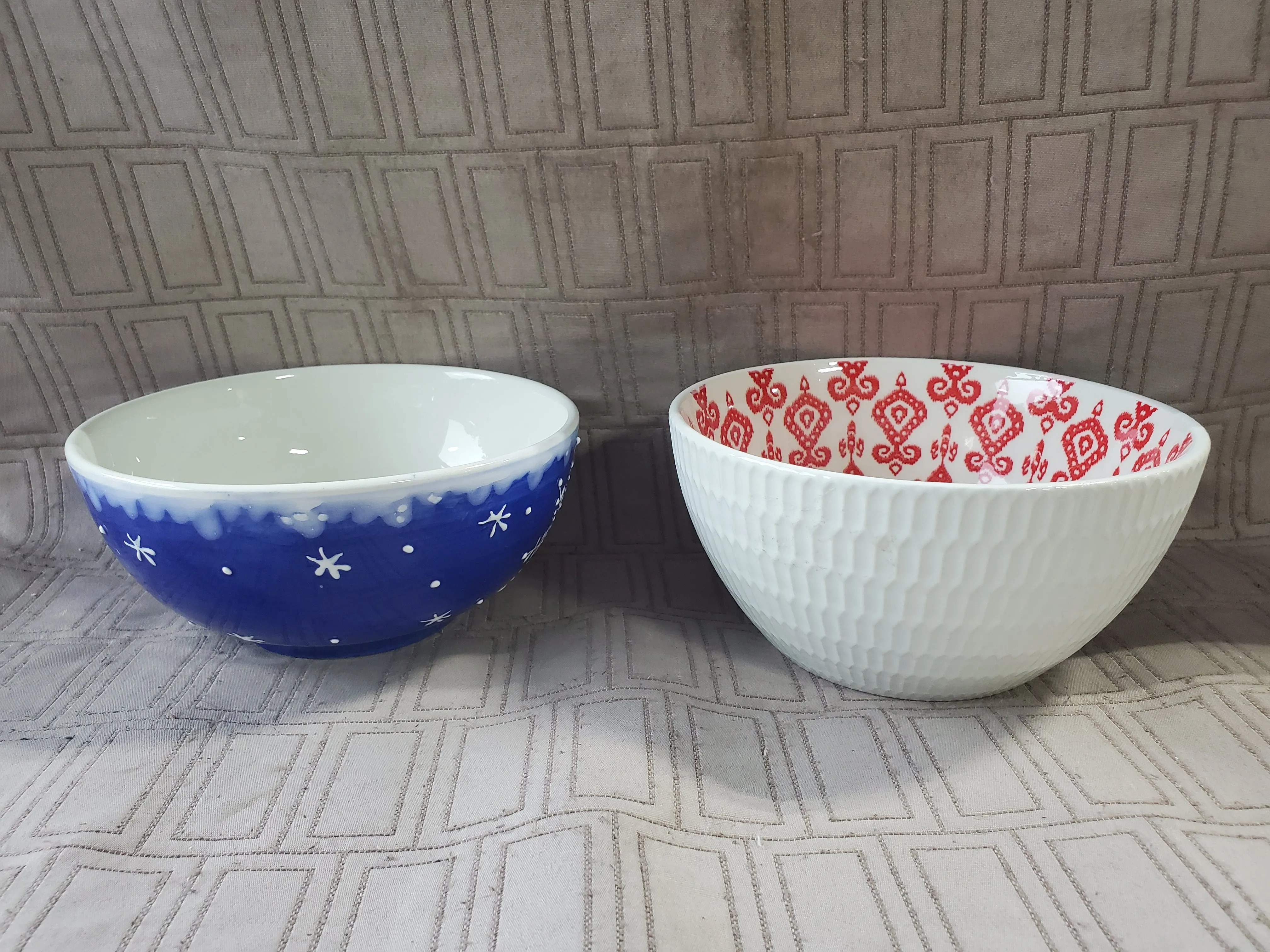 Pair of Holiday Soup Bowls