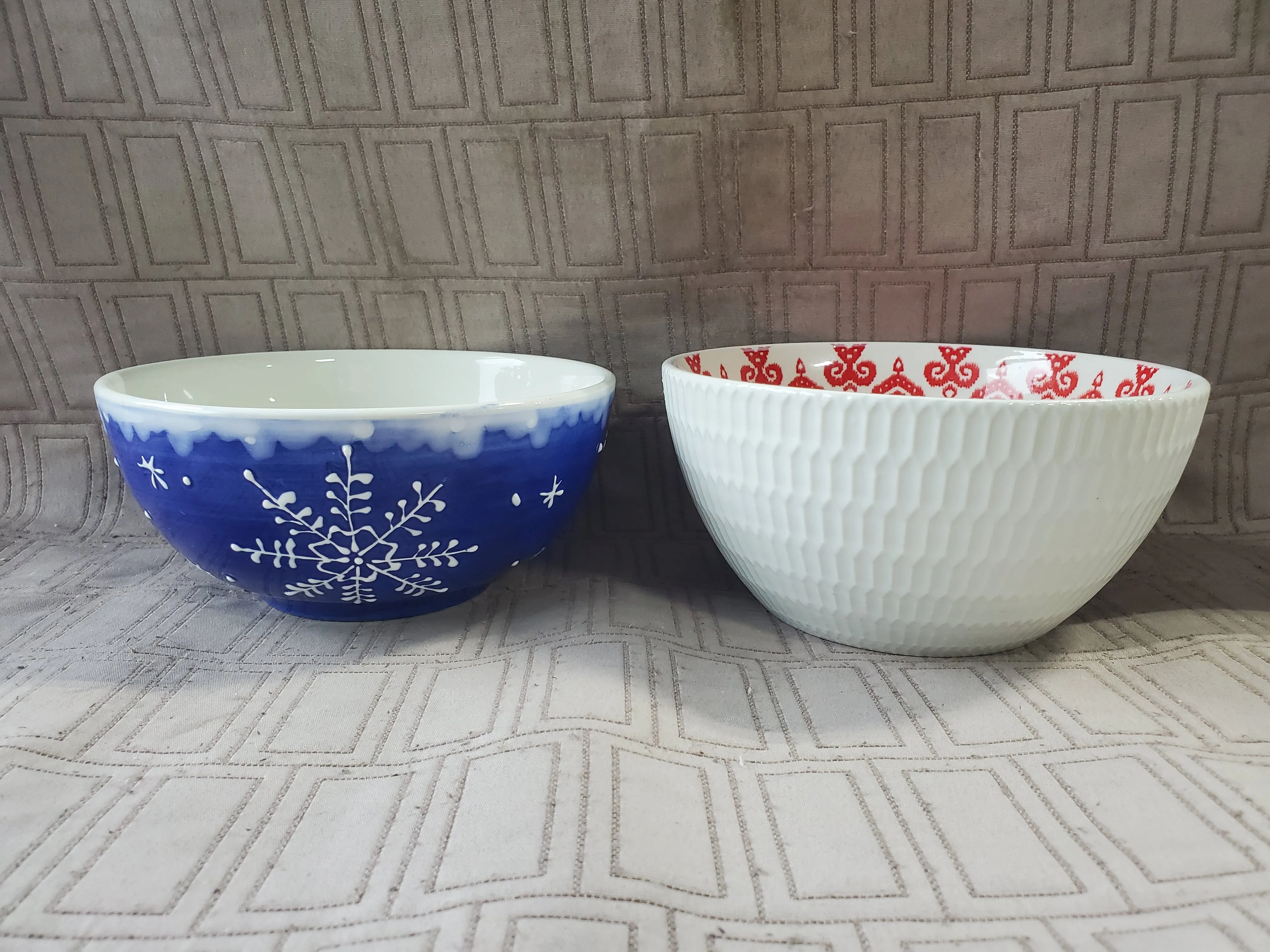 Pair of Holiday Soup Bowls