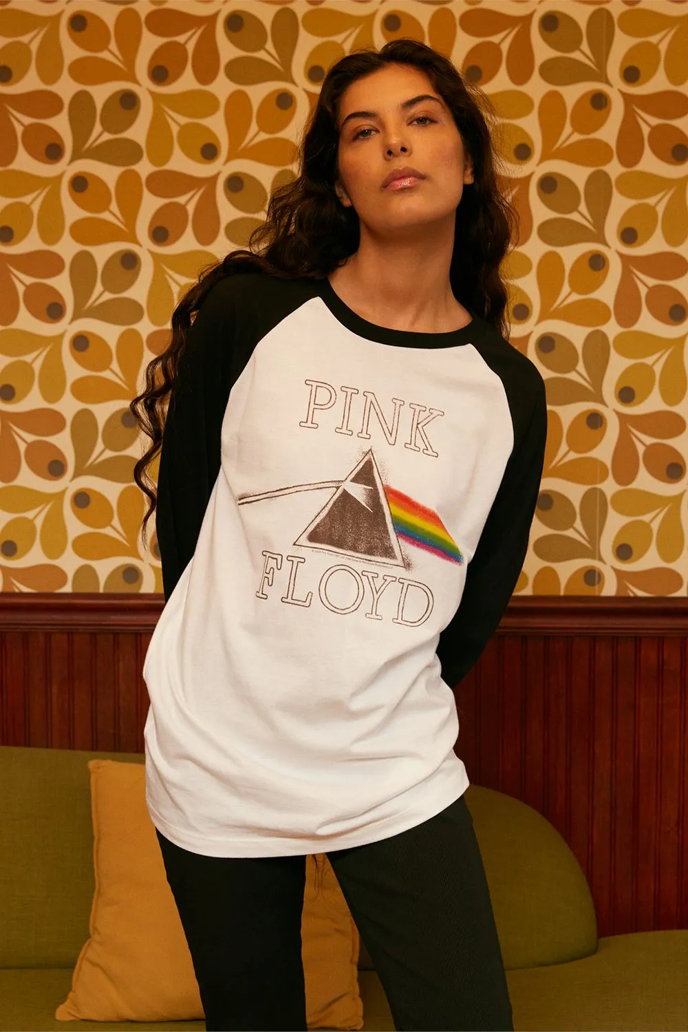 Pink Floyd Long Sleeve Baseball Tee