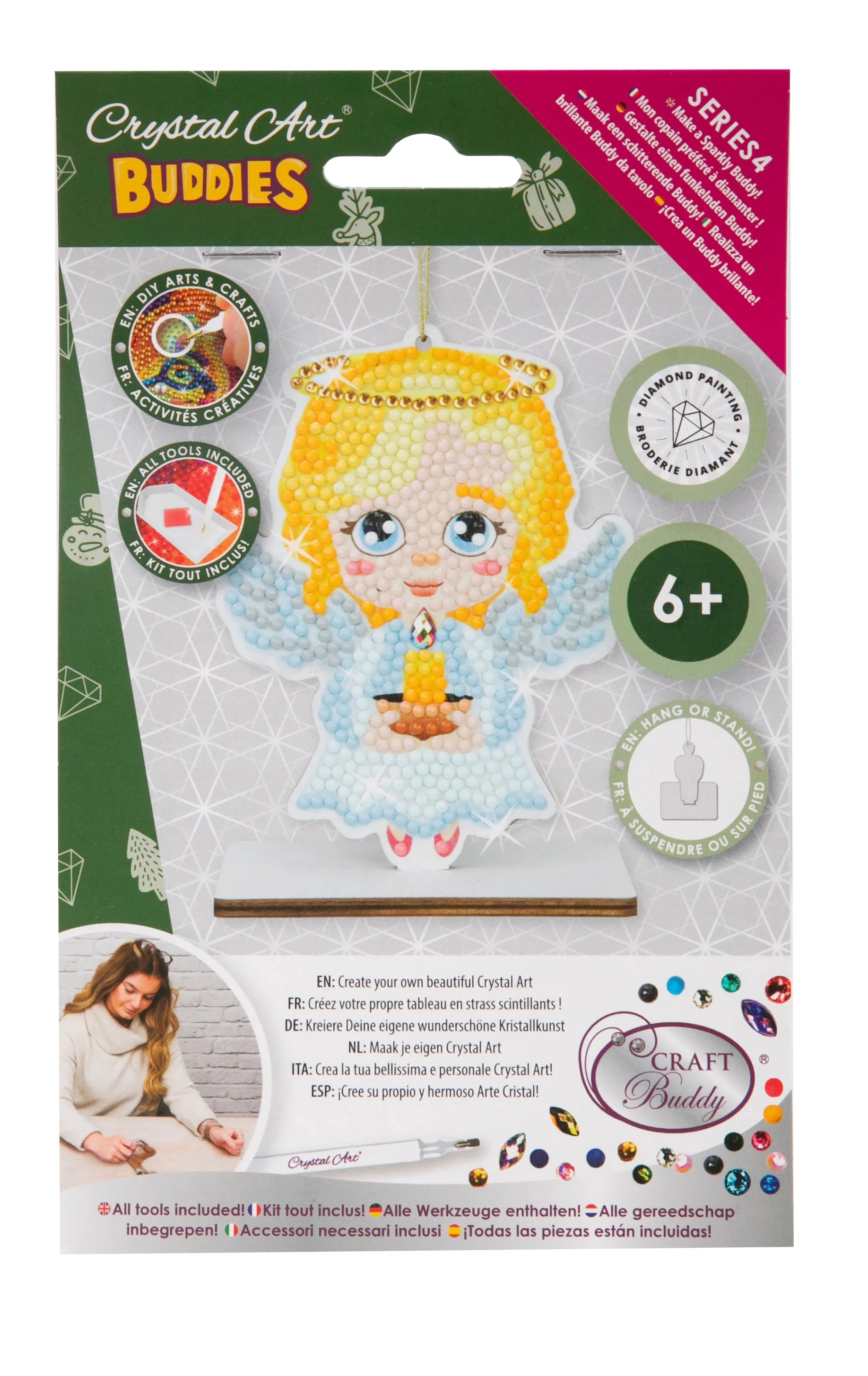 "Angel" Crystal Art Buddies Festive Series 4 Decoration