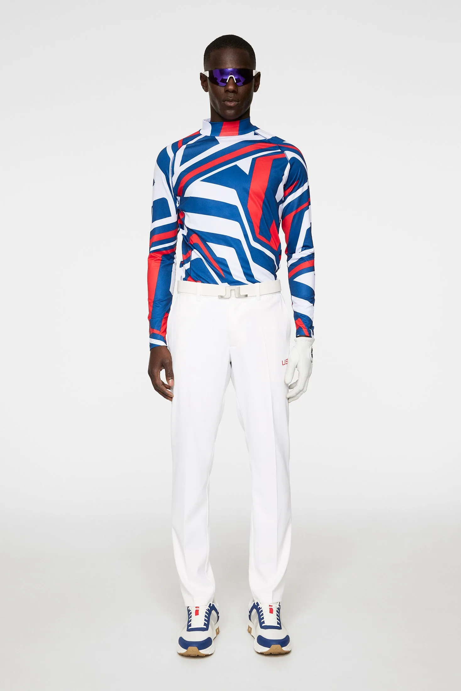 Rene print Baselayer / US Golf Red