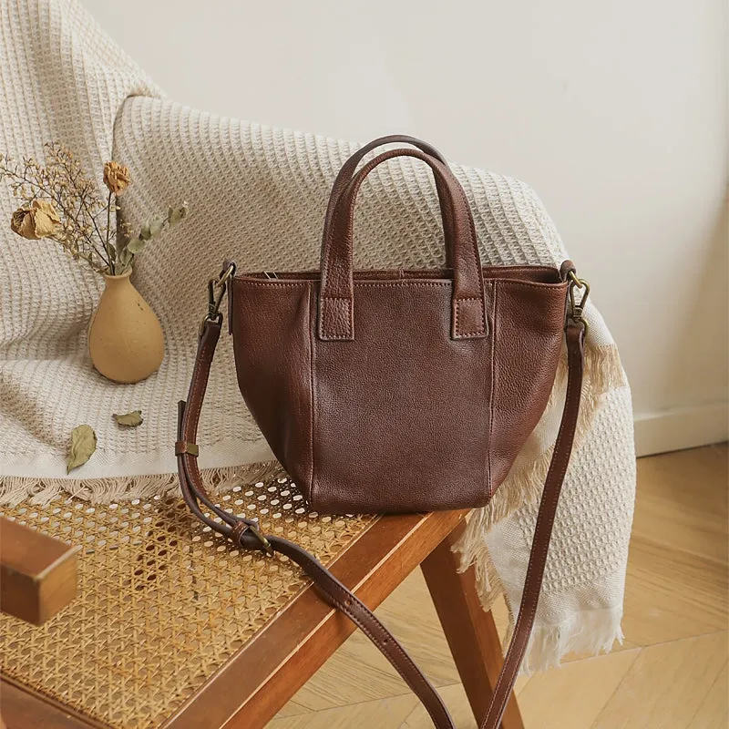 Retro Minimalist Texture Soft cowhide Handbag