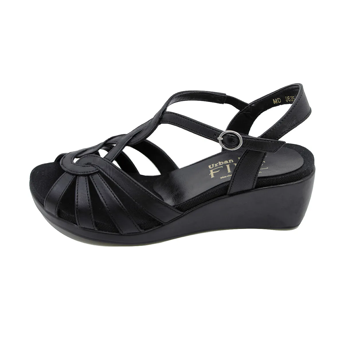 Rikki Black Soft Walking Sandals