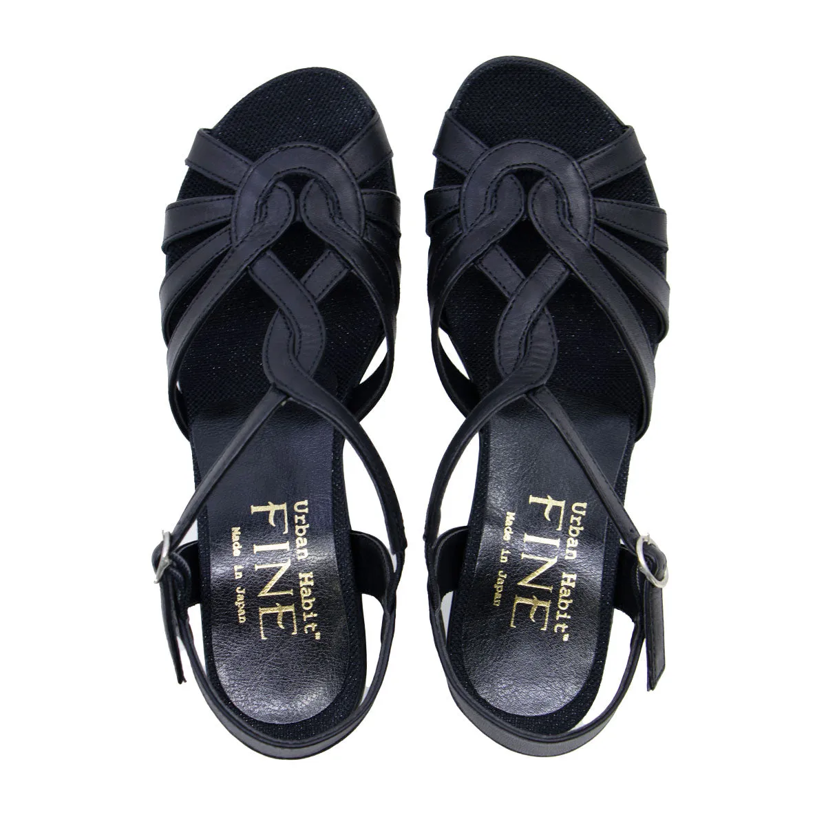 Rikki Black Soft Walking Sandals