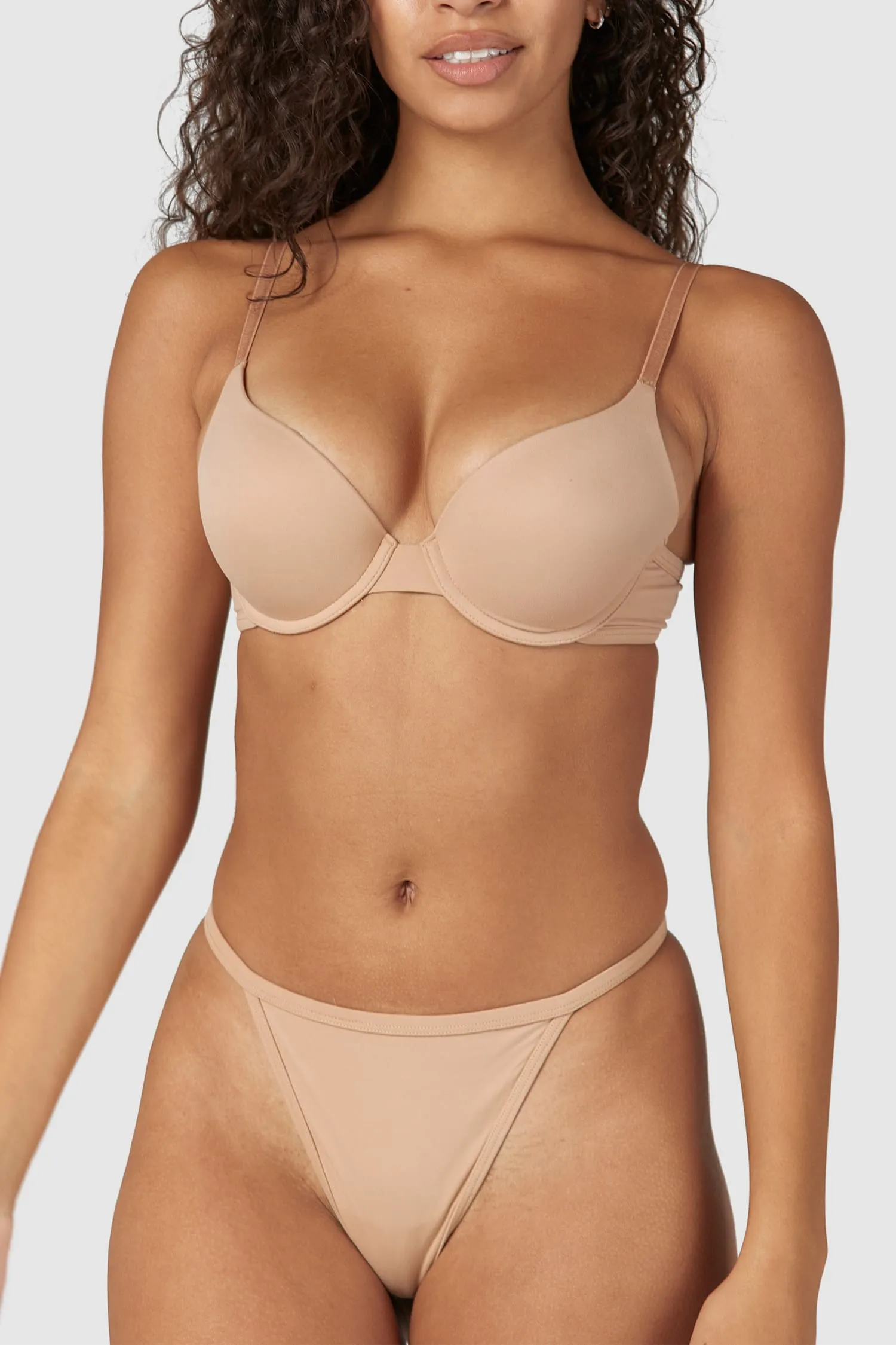 Sculpt Push-Up T-shirt Bra  - Honey