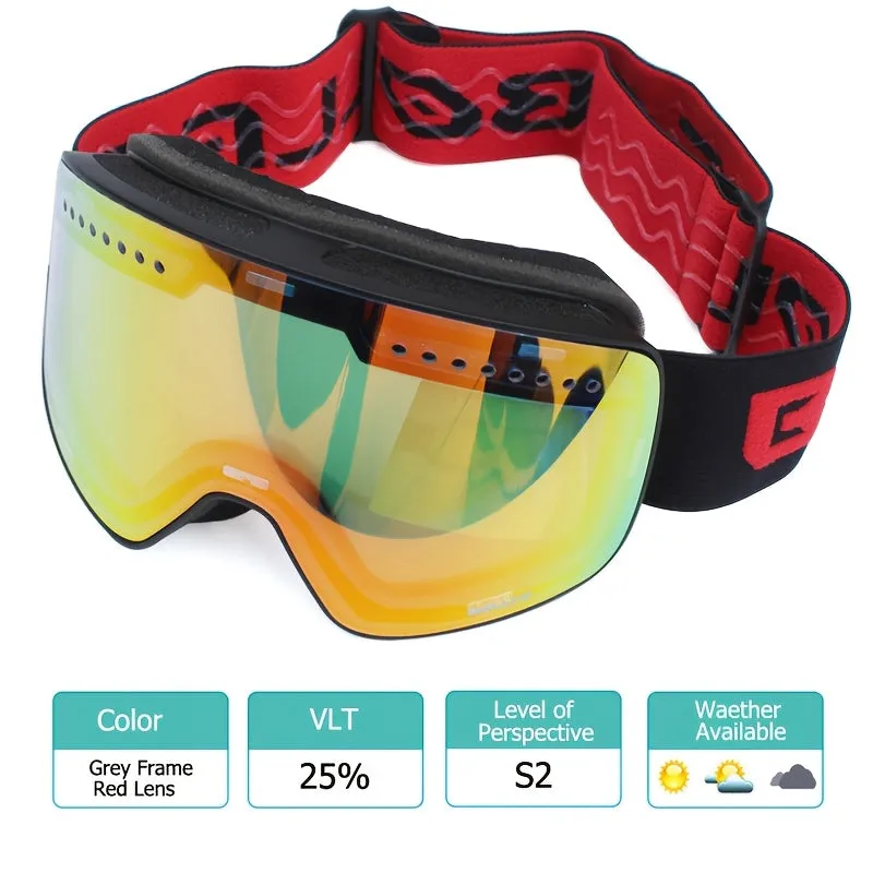 Ski Len/Ski Goggles With Magnetic Double Layer Lens, Skiing Anti-fog UV400 Snowboard Goggles For Men And Women, Outdoor Sports Ski Glasses, Eyewear