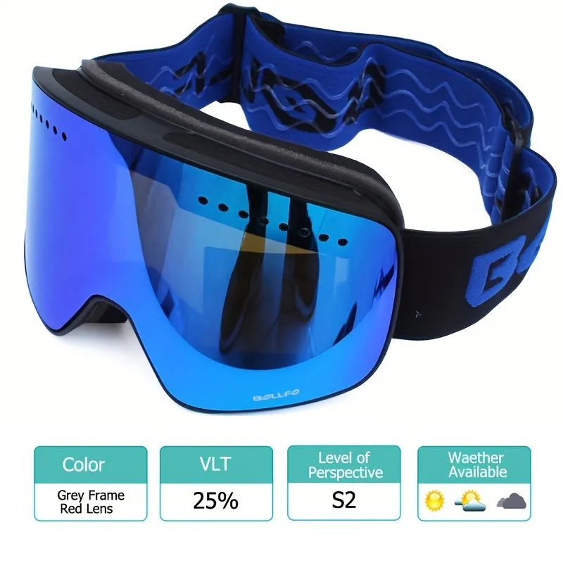 Ski Len/Ski Goggles With Magnetic Double Layer Lens, Skiing Anti-fog UV400 Snowboard Goggles For Men And Women, Outdoor Sports Ski Glasses, Eyewear