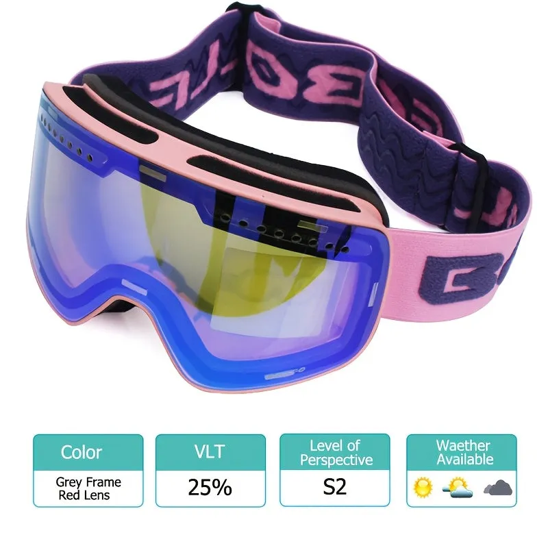 Ski Len/Ski Goggles With Magnetic Double Layer Lens, Skiing Anti-fog UV400 Snowboard Goggles For Men And Women, Outdoor Sports Ski Glasses, Eyewear