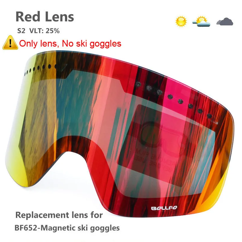 Ski Len/Ski Goggles With Magnetic Double Layer Lens, Skiing Anti-fog UV400 Snowboard Goggles For Men And Women, Outdoor Sports Ski Glasses, Eyewear