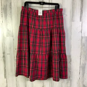 Skirt Midi By J. Crew In Red, Size: 12