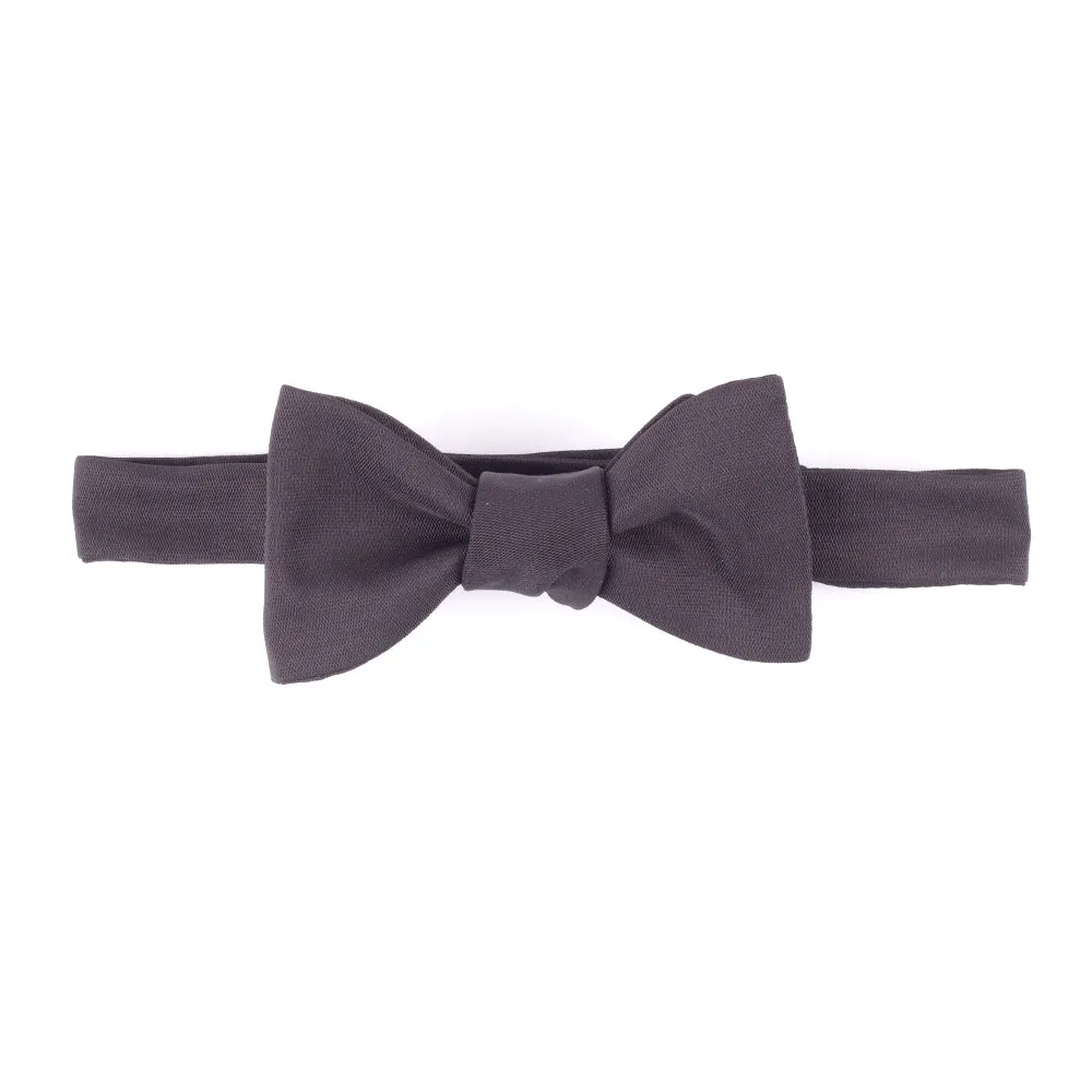 Sovereign Grade Black Barathea Bow Tie