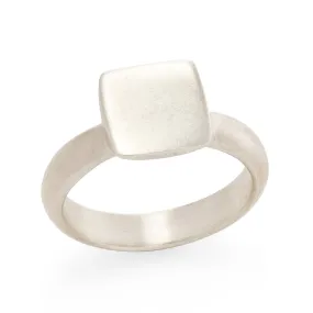 Square Signet - White