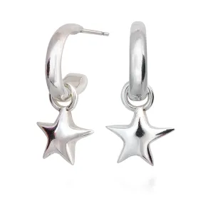 Star Hoop Earrings