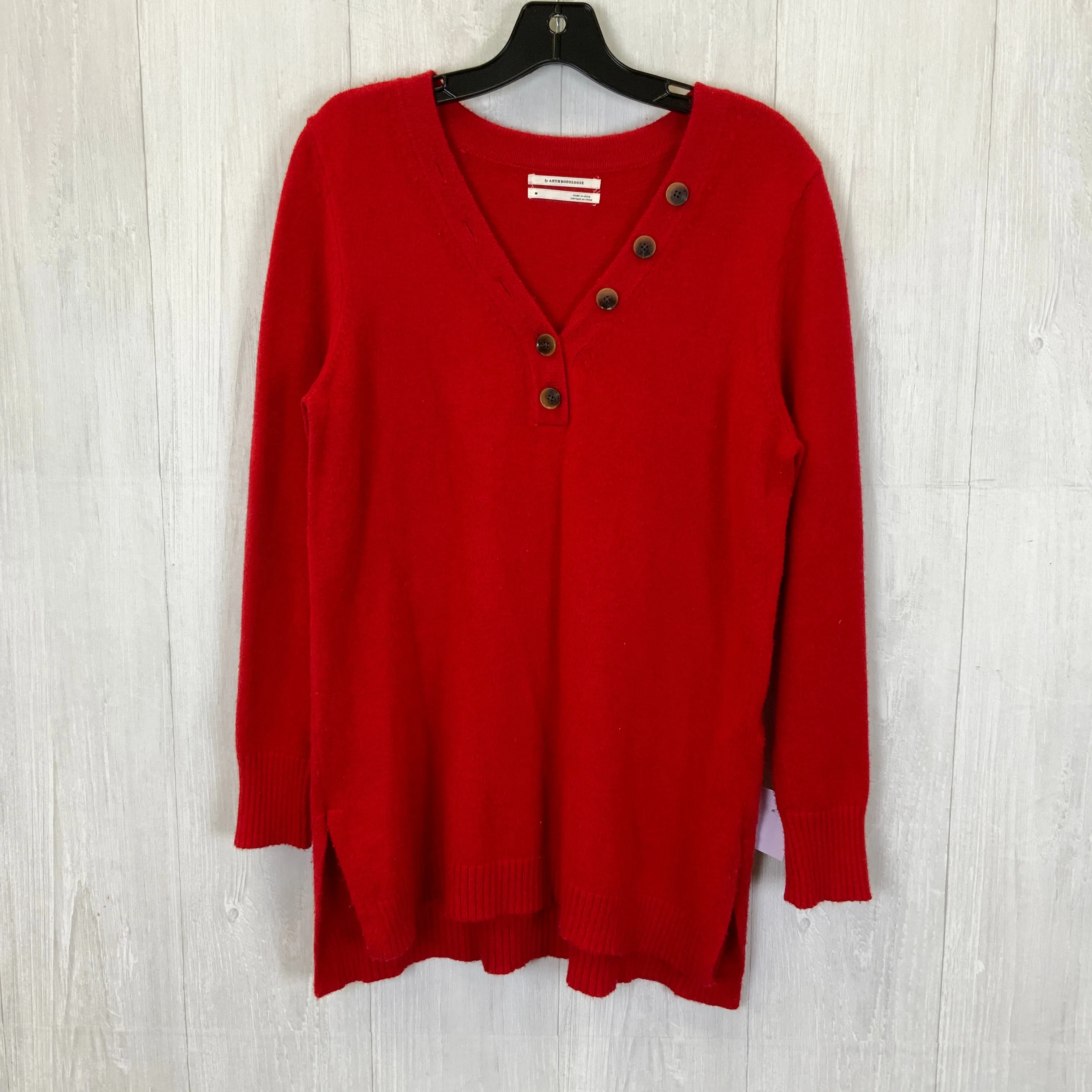 Sweater By Anthropologie In Red, Size: M