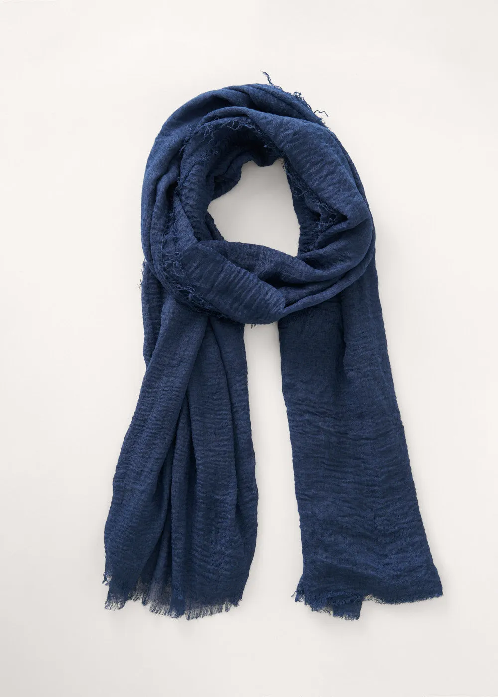 SYNTHIA SOFT SCARF - DARK NAVY