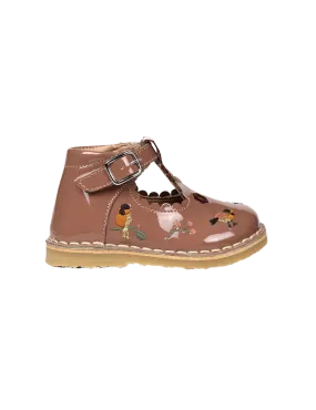 T-Bar Scallop Birds - Rose Clay Patent