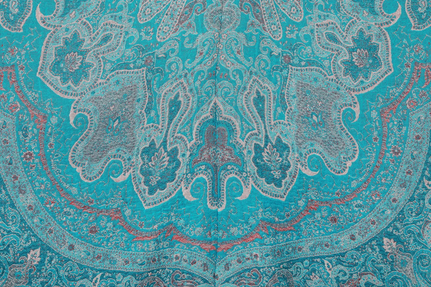 Tempting Turquoise Paisley Kimono Coat Reversible