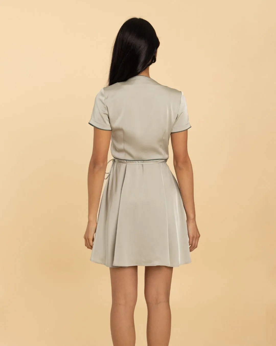 The Eloise Wrap Dress - Sage Green