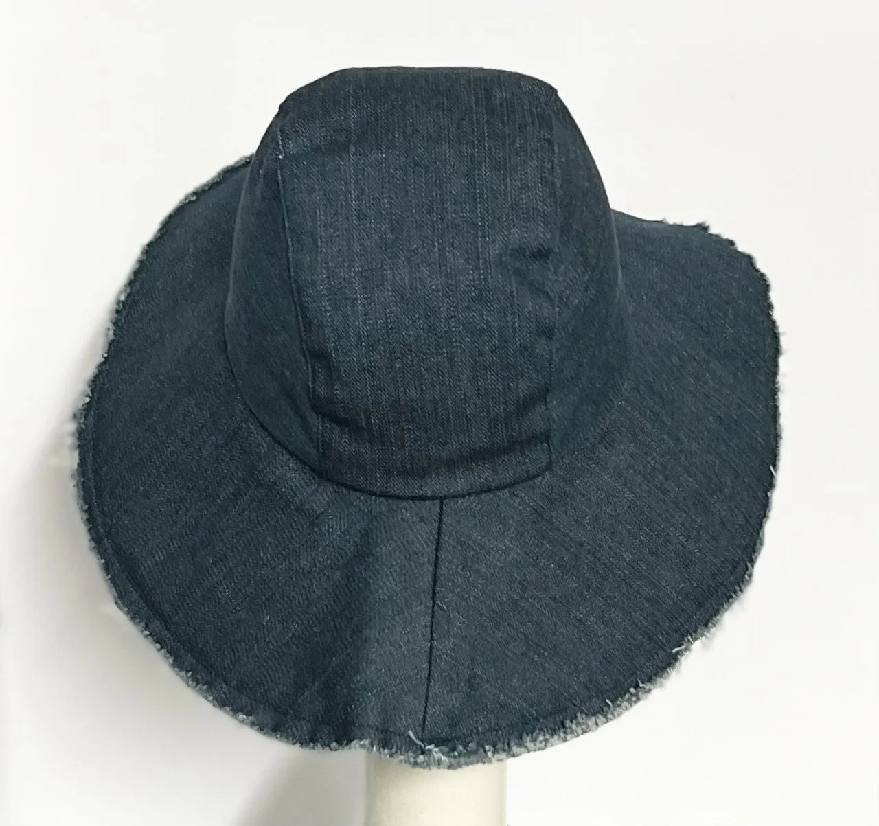 Wide Brim Denim Hat